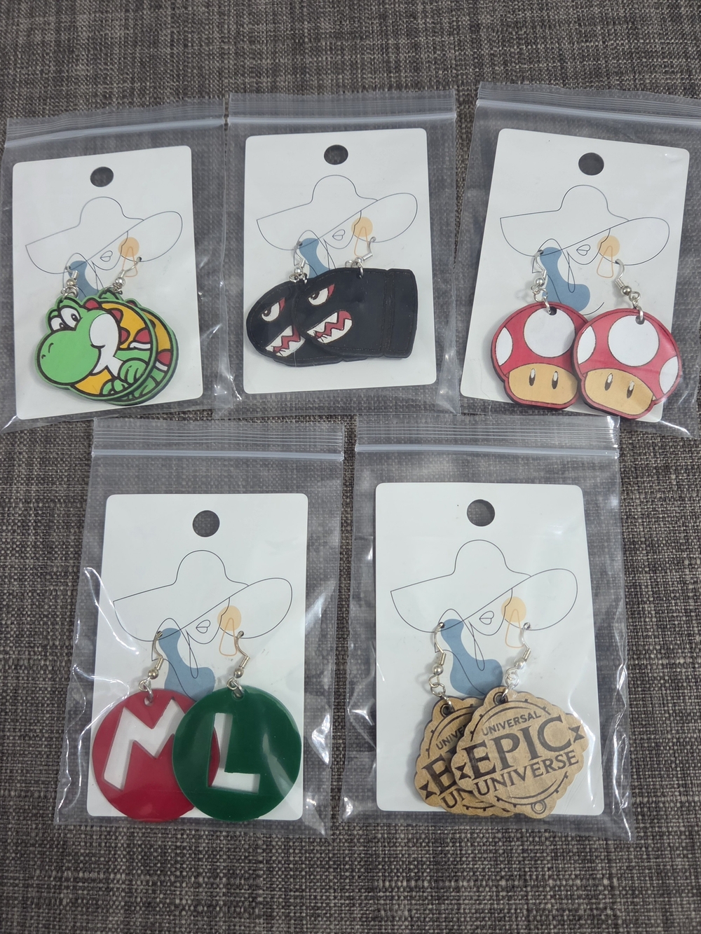 Nintendo Super Mario - Universal Studios Earring Set